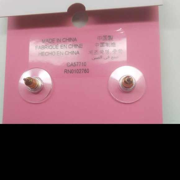 Kate Spade Pink Pave Pig Earrings - Picture 3 of 3